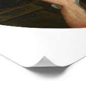 Lemoine - portret van een jongen die twee vogels v poster (Hoek)