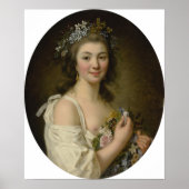 Lemoine - Portret van Madame Genlis Poster (Voorkant)