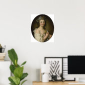 Lemoine - portret van Madame Genlis Poster (Thuiskantoor)