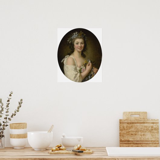 Lemoine - Portret van Madame Genlis Poster (Keuken)