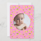 Lemon 1e verjaardag foto Dank u Kaart (Achterkant)