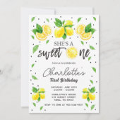 Lemon 1e verjaardag uitnodiging (Voorkant)