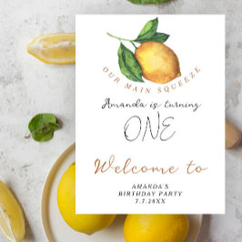 Lemon 1e verjaardagsfeestje poster