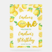 Lemon 1e verjaardagsfeestje Welkom Acryl Bord (Voorkant)