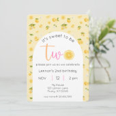 Lemon 2e verjaardag foto kaart (Staand voorkant)