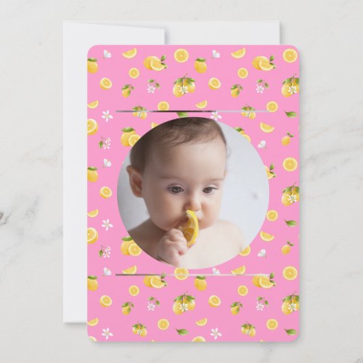 Lemon 2e verjaardag foto kaart (Achterkant)