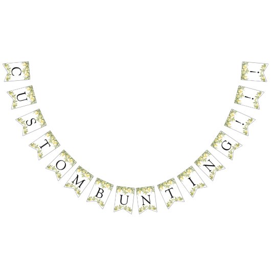 Lemon aangepaste tekstballingvlag Vlaggetjes (Alle)