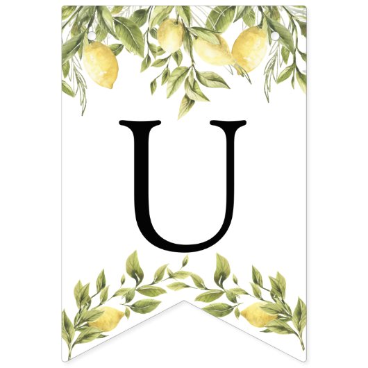  Lemon aangepaste tekstballingvlag Vlaggetjes (Tweede vlag)