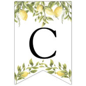 Lemon aangepaste tekstballingvlag Vlaggetjes (Eerste vlag)