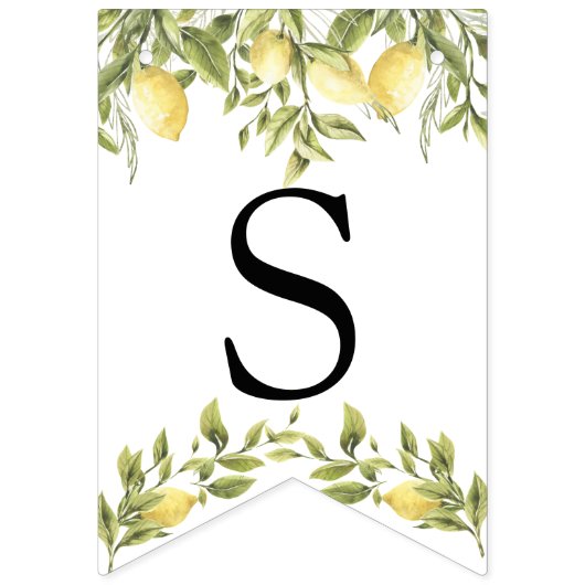  Lemon aangepaste tekstballingvlag Vlaggetjes (Derde vlag)