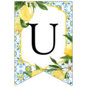 Lemon aangepaste tekstballingvlag Vlaggetjes (Tweede vlag)