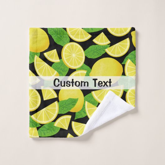 Lemon-achtergrond Bad Handdoek (Wasdoekje)