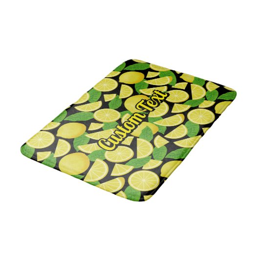 Lemon-achtergrond Badmat (Gekanteld)