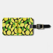 Lemon-achtergrond Bagagelabel (Voorkant horizontaal)