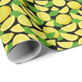 Lemon-achtergrond Cadeaupapier (Rol Hoek)