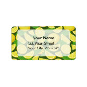 Lemon-achtergrond Etiket (Voorkant)