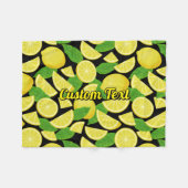Lemon-achtergrond Fleece Deken (Voorkant (Horizontaal))