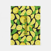 Lemon-achtergrond Fleece Deken (Voorkant)