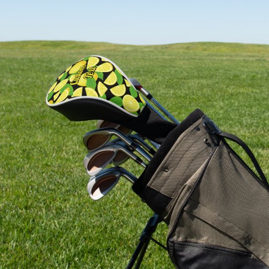 Lemon-achtergrond Golfheadcover (Insitu)