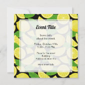 Lemon-achtergrond Kaart (Achterkant)