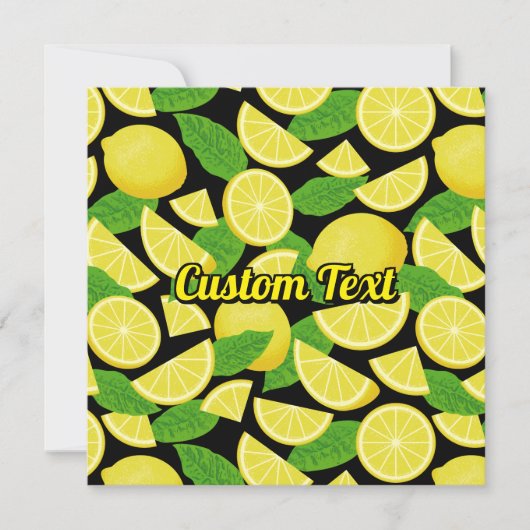 Lemon-achtergrond Kaart (Voorkant)