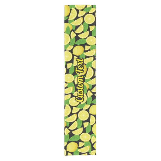 Lemon-achtergrond Korte Tafelloper (Voorkant)