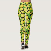 Lemon-achtergrond Leggings (Achterkant)