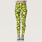 Lemon-achtergrond Leggings (Voorkant)