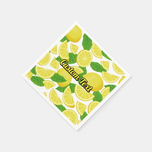 Lemon-achtergrond Servet (Hoek)