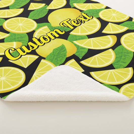 Lemon-achtergrond Sherpa Deken (3/4)