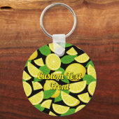 Lemon-achtergrond Sleutelhanger (Voorkant)