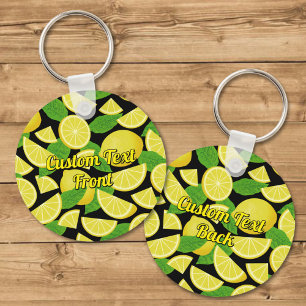 Lemon-achtergrond Sleutelhanger