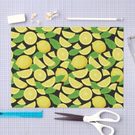 Lemon-achtergrond Tissuepapier (Craft)