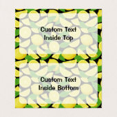 Lemon-achtergrond Visitekaartje (Binnenkant ongevouwen)