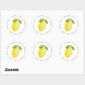 Lemon Address Label Sticker (Vel)