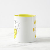 Lemon Ade Yellow Citrus Pitcher Mok (Midden)