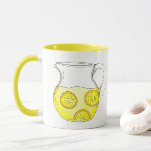 Lemon Ade Yellow Citrus Pitcher Mok