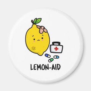 Lemon-aid Funny First Aid Lemon Pun Magneet