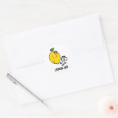Lemon-aid Funny First Aid Lemon Pun Ronde Sticker (Envelop)