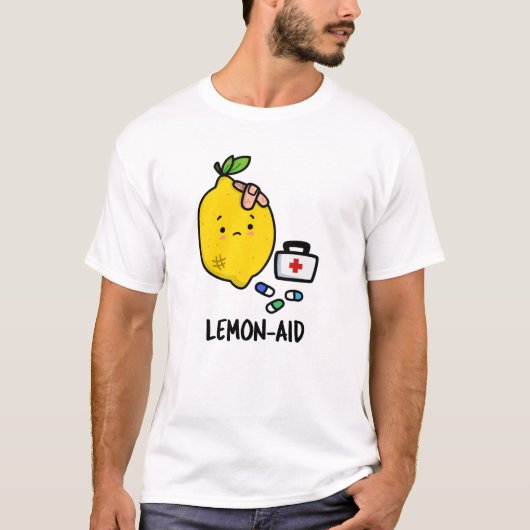 Lemon-aid Funny First Aid Lemon Pun T-shirt (Voorkant)