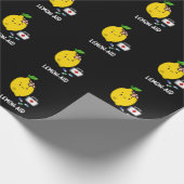 Lemon-aid Grappig EHBO Lemon Pun Dark BG Cadeaupapier (Hoek)
