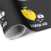 Lemon-aid Grappig EHBO Lemon Pun Dark BG Cadeaupapier (Rol Hoek)