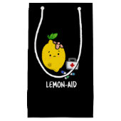 Lemon-aid Grappig EHBO Lemon Pun Dark BG Klein Cadeauzakje (Voorkant)