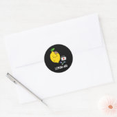 Lemon-aid Grappig EHBO Lemon Pun Dark BG Ronde Sticker (Envelop)