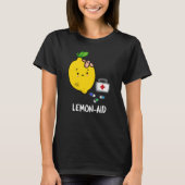 Lemon-aid Grappig EHBO Lemon Pun Dark BG T-shirt (Voorkant)
