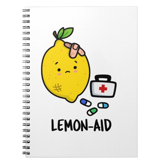 Lemon-aid Grappige Eerste Hulp Citroen Grap Notitieboek (Voorkant)