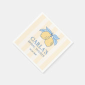 Lemon Amalfi Bruiloftsfeest Servet (Hoek)