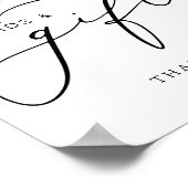 Lemon Amalfi Kalligrafie Kaarten & Cadeau Trouwbor Poster (Hoek)