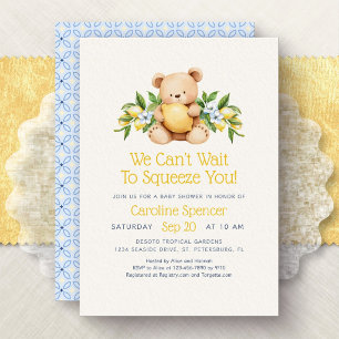 Lemon Amalfi Minimalistische Baby Shower Kaart