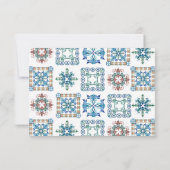 Lemon Amalfi Tegel Bruiloft RSVP Kaart (Achterkant)